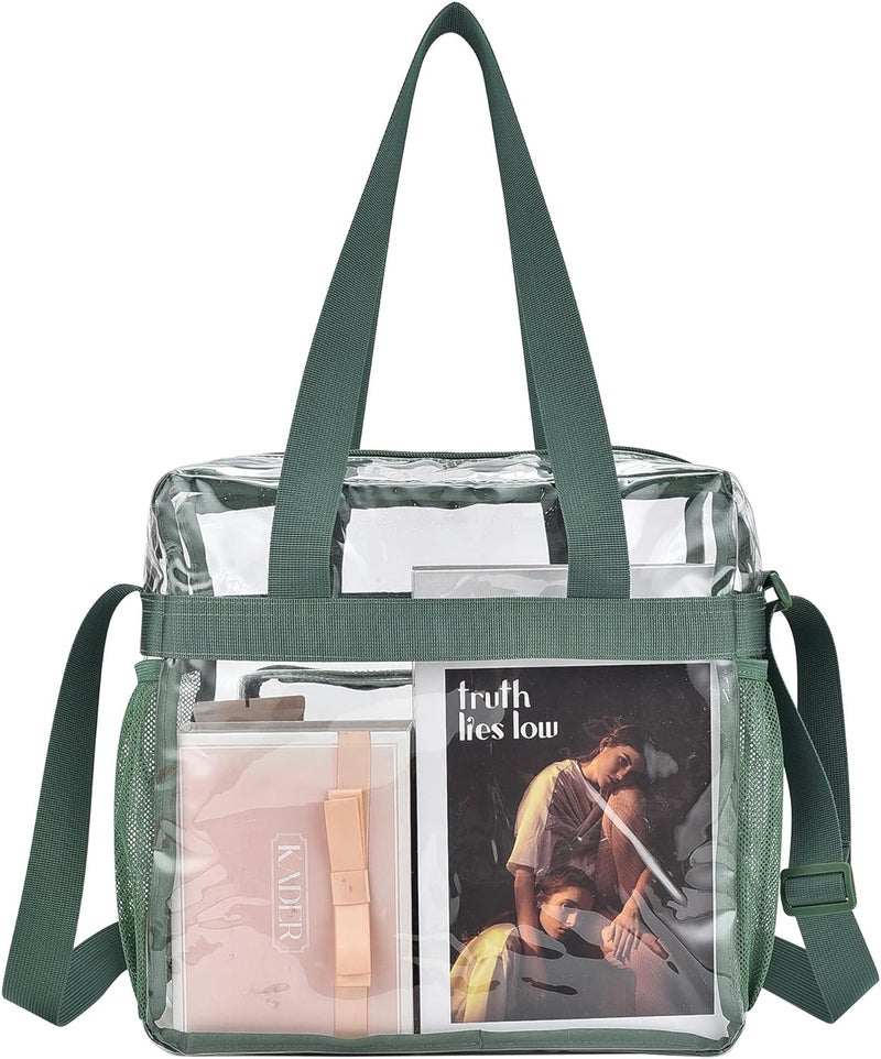 Busiuw Clear Bag for Stadium Events 12x12x6, Clear Bag Clear Tote Bag with Reinforced Straps for Sporting Events Travel - Image 3